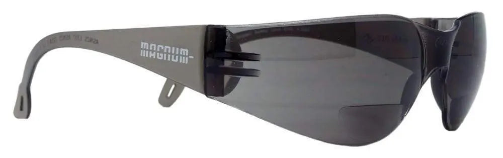 Magnum Safety Glasses - Bifocal Smoke Lens (+2.50) 068+2.50SD